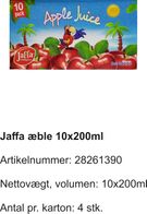 jaffa æble 10x200ml