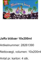 jaffa blåbær 10x200ml