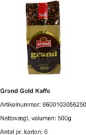 kaffe grand gold